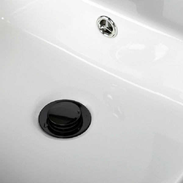 Válvula de desagüe de lavabo - click clack NEGRA de Aquassent