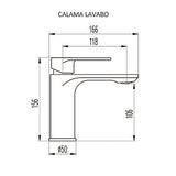 Monomando bajo de lavabo CALAMA