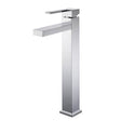 Grifo de lavabo alto con aireador invisible CUARTO cromado 