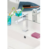 Grifo de lavabo con aireador invisible CUARTO cromado 