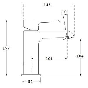 Torneira para lavatório monocomando KONCERTO