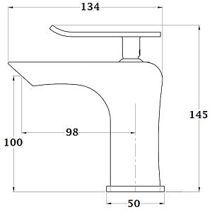 Monomando de Lavabo KEJMANE cromado