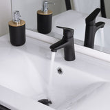 Grifo lavabo monomando negro ONE