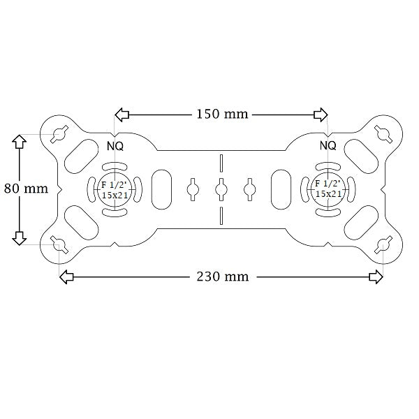 Placa divisible doble multicapa a engastar